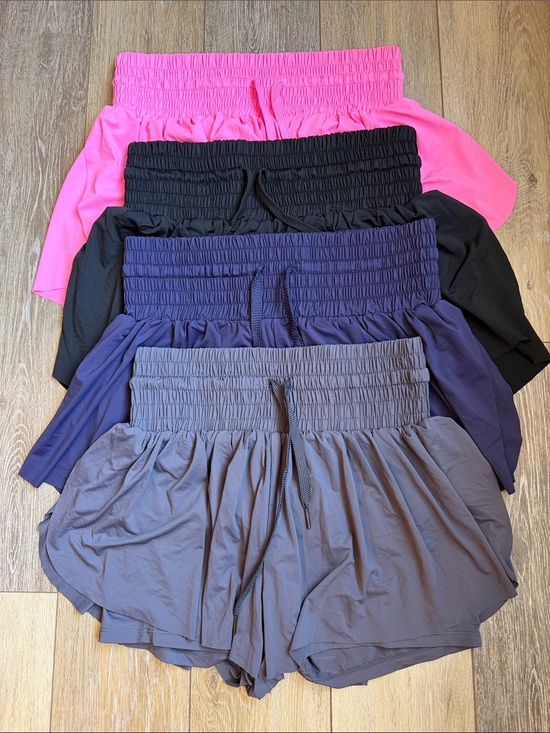 Pants - Women’s Elastic Waist Skirt-Shorts in Pink, Black, Navy, Gray (NWOT)